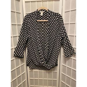 White House/Black Market 3/4 Length Sleeve Blouse-Size 12-Very Gently Worn and i